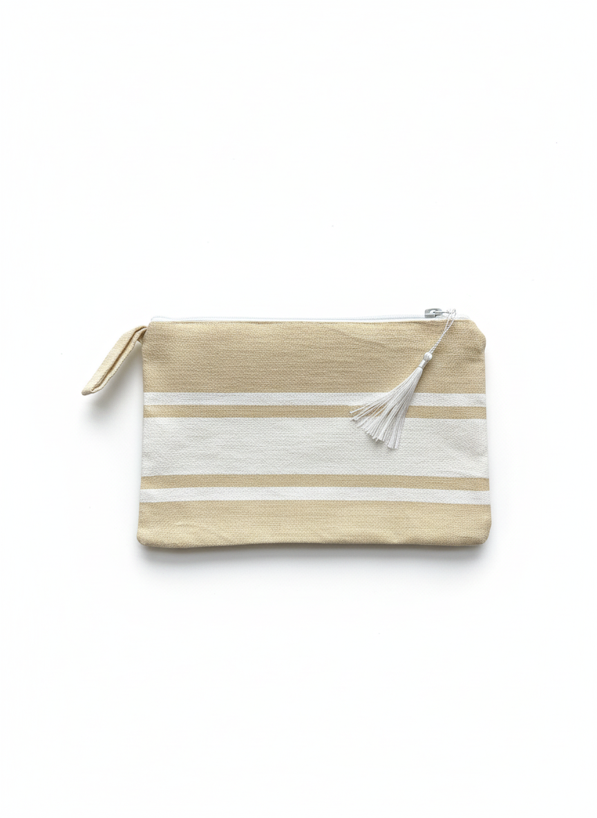 Pochette en coton fouta de Tunisie authentique