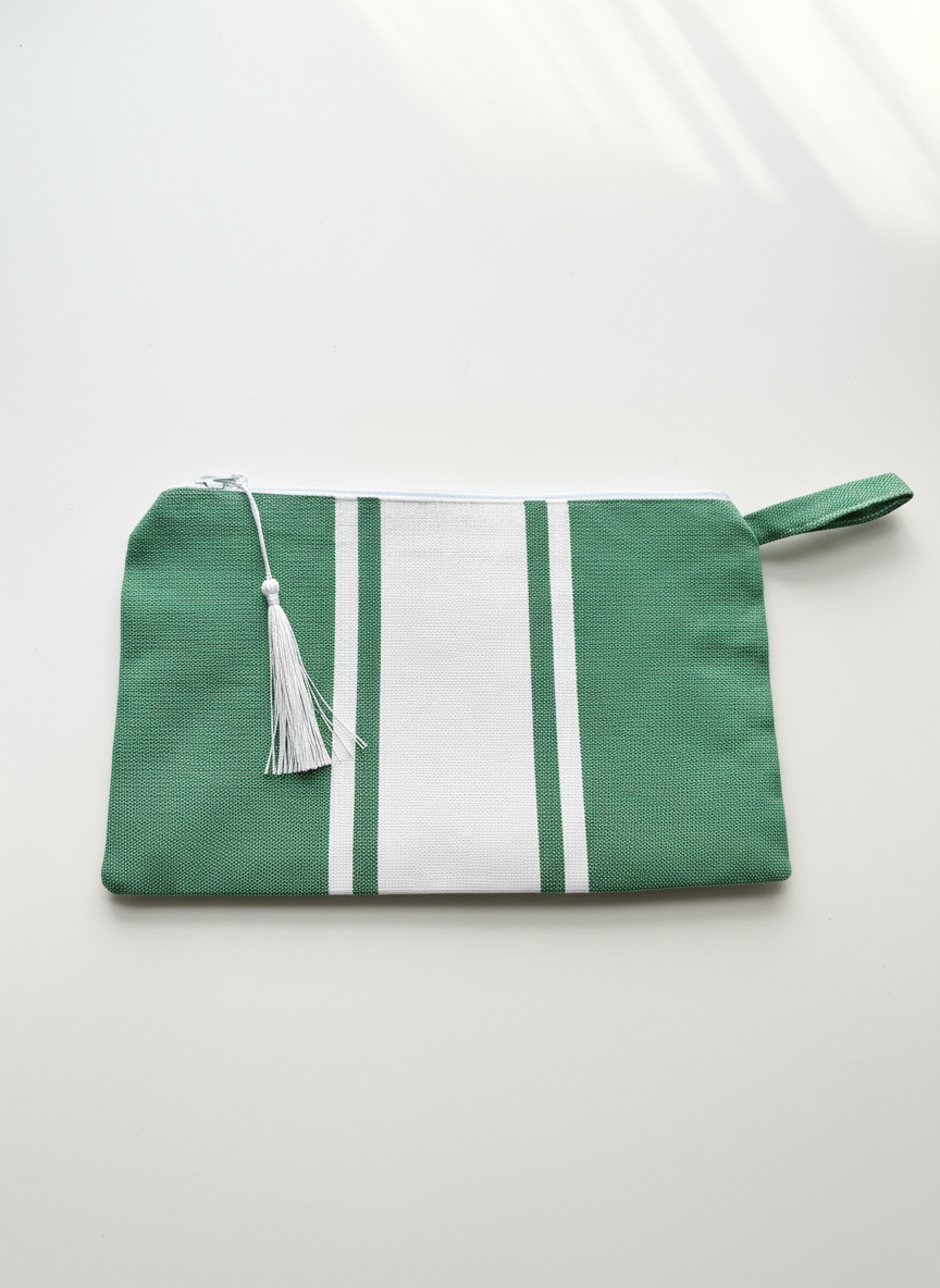 Pochette en coton fouta de Tunisie authentique