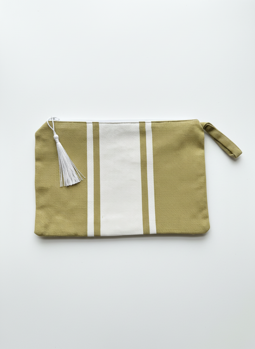 Pochette en coton fouta de Tunisie authentique