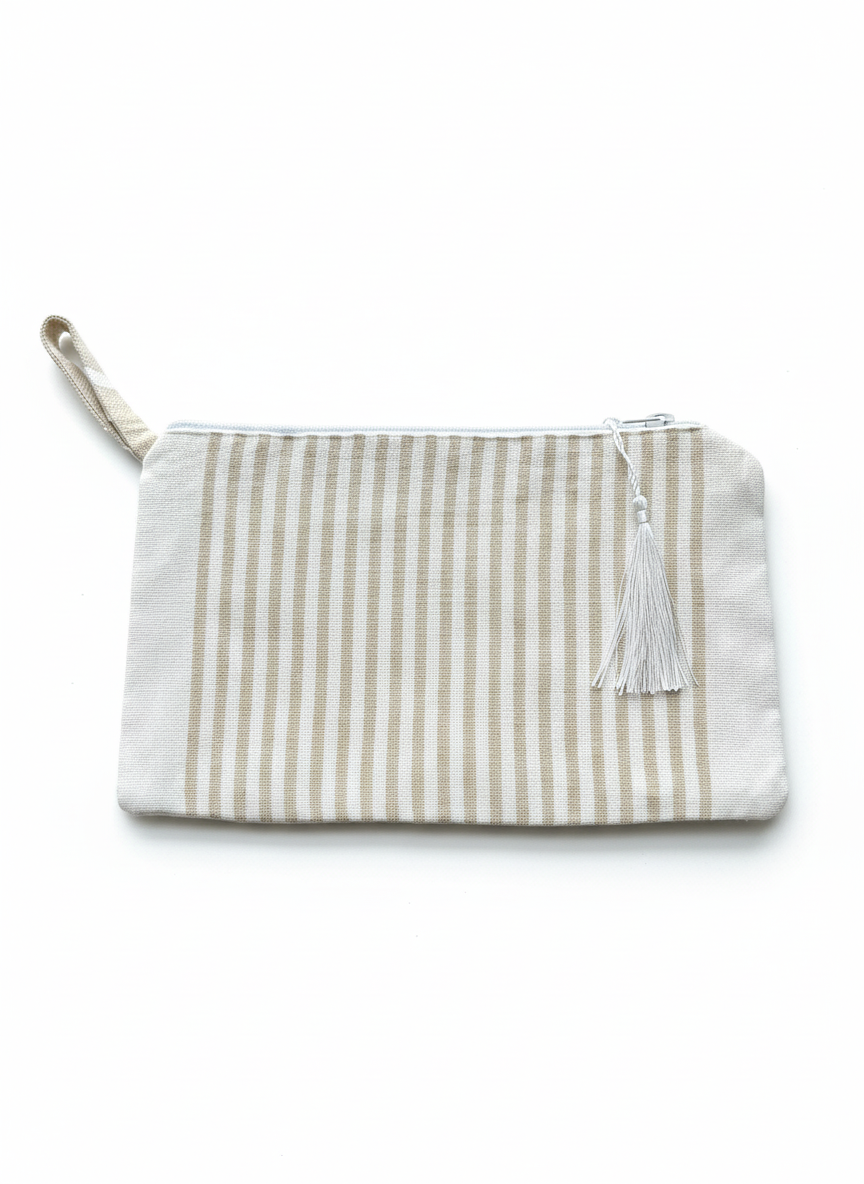 Pochette en coton fouta de Tunisie authentique